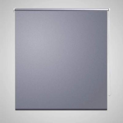 VidaXL Rolgordijn verduisterend 164,4 x 175 cm stofbreedte 160 cm grijs