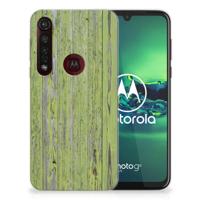 Motorola Moto G8 Plus Bumper Hoesje Green Wood - thumbnail