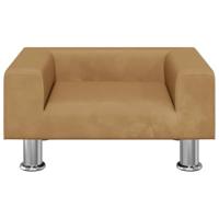 VidaXL Hondenmand 50x40x26,5 cm fluweel bruin - thumbnail