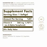 Solgar Vitamine E 268 mg/400 IU Complex Softgels - thumbnail