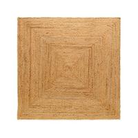 Boho&me Jute vloerkleed vierkant - Boho & me - naturel - 150x150 cm - thumbnail