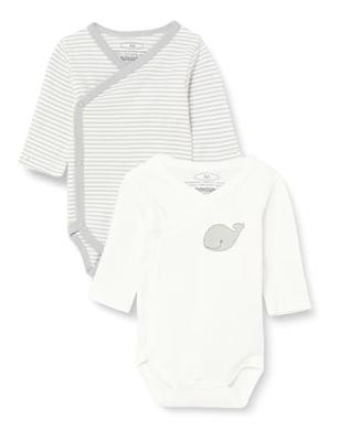 Playshoes Schnizler set 2 overslagrompers lange mouw walvis crème-56