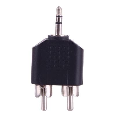 2x RCA mannetje naar 3.5mm mannetje plug Audio Y Adapter