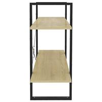 Boekenkast met 2 schappen 100x30x70 cm spaanplaat sonoma eiken - thumbnail