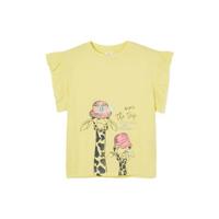 s.Oliver T-shirt met printopdruk geel - thumbnail