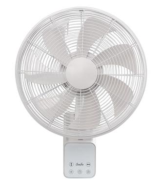 CasaFan AIROS ECO DESIGN WALL WE Wandventilator 45 W (Ø x h) 404 cm x 540 mm Wit Met afstandsbediening, Timer