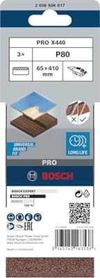 Bosch Accessories 2608606017 2608606017 Schuurband Korrelgrootte (num) 80 (l x b) 410 mm x 65 mm 3 stuk(s) Bosch Accessories 2608606017 2608606017 Schuurband Korrelgrootte (num) 80 (l x b) 410 mm x 65 mm 3 stuk(s)