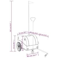 Fietstrailer 30 kg ijzer zwart - thumbnail