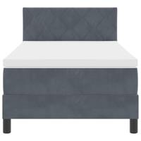 Boxspringbed met Matras met matras Donkergrijs 90 x 190 cm Stof - thumbnail