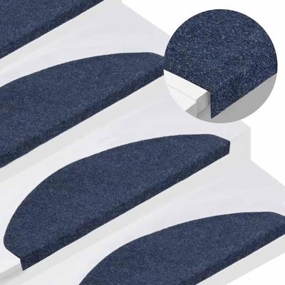 VidaXL Trapmatten zelfklevend 15 st 65x22,5x3,5 cm blauw VidaXL Trapmatten zelfklevend 15 st 65x22,5x3,5 cm blauw