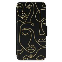 iPhone 14 flipcase - Abstract faces - thumbnail