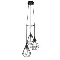 Eglo Vintage hanglampTarbes 3-lichts zwart - 94191 - thumbnail