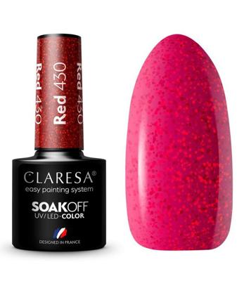 Claresa uv/led gellak 5ml red 430 rainbow explosion