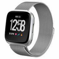 Fitbit Versa 1 / 2 & Lite milanese bandje - Maat: Small - Zilver - thumbnail