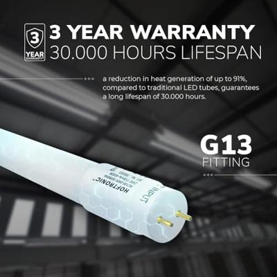Set van 5 LED TL Buizen 60cm - T8 G13 fitting - 4000K - 9W 990lm (110lm/W) - Flikkervrij - Vervangt 18 Watt (18W/840) - Incl. Starter