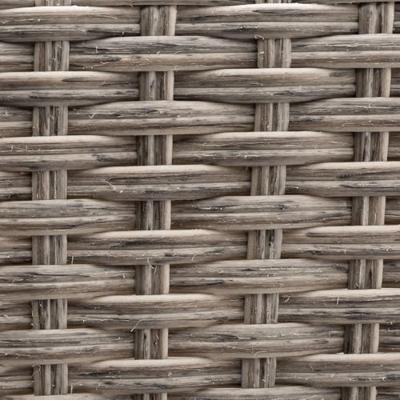 Polyrotan Balkonbak Set van 2 Creme Polyrotan Balkonbak Set van 2 Creme