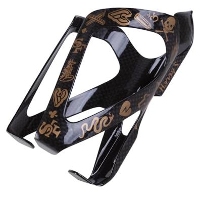 Cinelli Mike Giant Carbon Fiets bidonhouder - Zwart/Goud Cinelli Mike Giant Carbon Fiets bidonhouder - Zwart/Goud