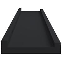 VidaXL Fotoplanken 2 st 60x9x3 cm mdf zwart - thumbnail