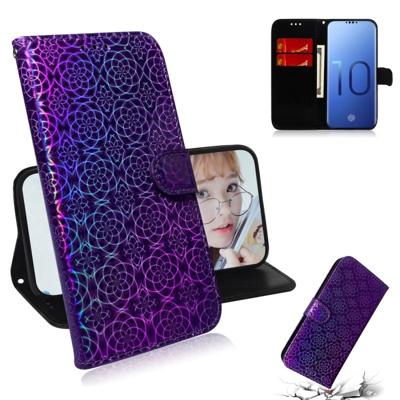 Voor Galaxy S10 effen kleur kleurrijke magnetische Buckle horizontale Flip PU lederen draagtas met houder & kaartsleuven & portemonnee & Lanyard (paar