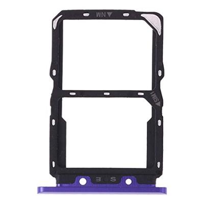 SIM-kaart lade + NM kaart lade voor Huawei Nova 5 (paars)