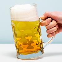 Glazen bierpul XL - 1 liter - thumbnail