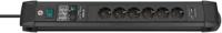 Brennenstuhl 1156000596 Overspanningsbeveiliging Zwart 6 AC-uitgang(en) 3 m - thumbnail