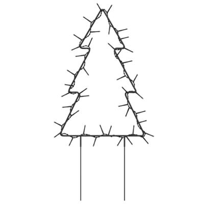 VidaXL Kerstverlichting kerstboom 3 st met grondpinnen 50 led's 30 cm VidaXL Kerstverlichting kerstboom 3 st met grondpinnen 50 led's 30 cm