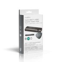 Nedis VCON6430AT Hdmi™-converter Usb-c™ Female / 2x Hdmi™ Input / 4x Usb A Female 1x Hdmi™ Output 1-weg 4k@60hz 18 Gbps Abs Antraciet - thumbnail