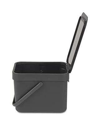 Brabantia Sort and Go Afvalemmer 6L Grijs - thumbnail
