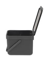 Brabantia Sort and Go Afvalemmer 6L Grijs - thumbnail