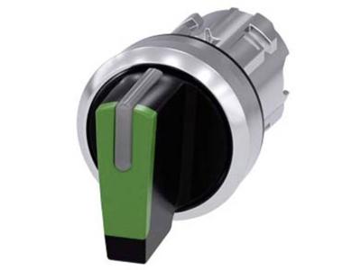 Siemens 3SU10522BN400AA0 3SU1052-2BN40-0AA0 Knevelschakelaar Knevel Groen 2 x 45 ° 1 stuk(s)