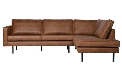 WOOOD Hoekbank 'Rodeo' Rechts, kleur Cognac