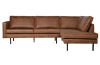 WOOOD Hoekbank 'Rodeo' Rechts, kleur Cognac - thumbnail