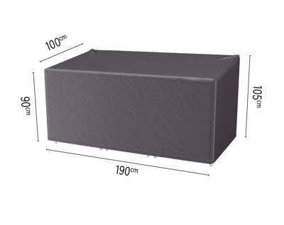 Lounge chair & hocker cover high back 190x100xH105/90 - Aerocover