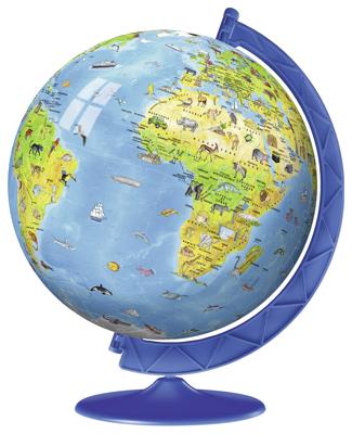 Ravensburger puzzel 180 stukjes kinderglobe 3D Ravensburger puzzel 180 stukjes kinderglobe 3D