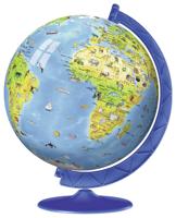 Ravensburger puzzel 180 stukjes kinderglobe 3D - thumbnail