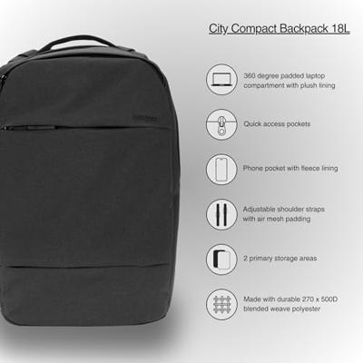 Incase City Compact rugzak - Black Incase City Compact rugzak - Black