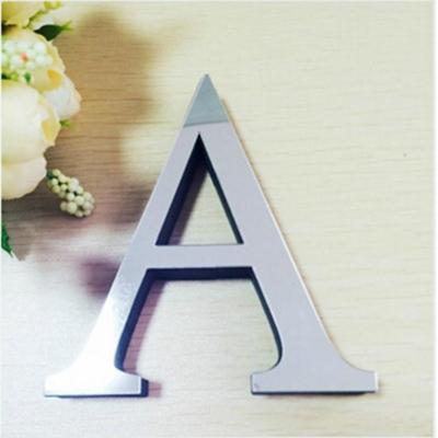 2 PC'S Home Decoratie creatieve persoonlijkheid Engelse letters acryl spiegel 3D DIY muur stickers (A)