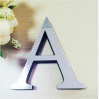 2 PC'S Home Decoratie creatieve persoonlijkheid Engelse letters acryl spiegel 3D DIY muur stickers (A) - thumbnail