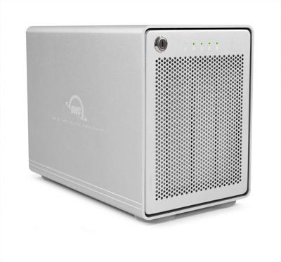 OWC Mercury Elite Pro Quad (0 TB) - externe opslagbehuizing met vier sleuven en SoftRAID XT voor 2,5 inch en 3,5 inch SATA drives