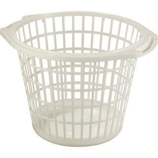 Wasmand Rond 48 cm Wit