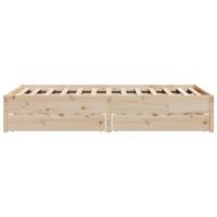 Bedframe zonder matras massief grenenhout 120x200 cm - thumbnail