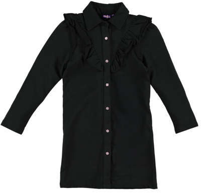 O'Chill Meisjes jurk - Noralie - Zwart