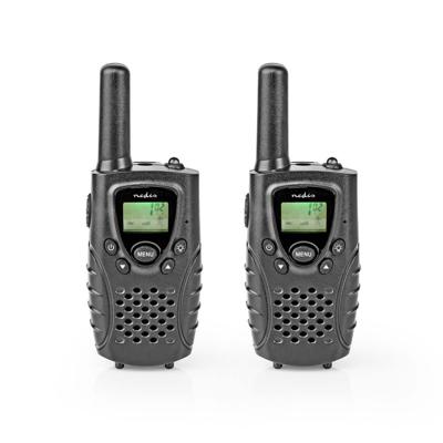 Nedis WLTK0800BK Walkie-talkie Bereik 8 Km 8 Kanalen Vox 2 Stuks Zwart Nedis WLTK0800BK Walkie-talkie Bereik 8 Km 8 Kanalen Vox 2 Stuks Zwart