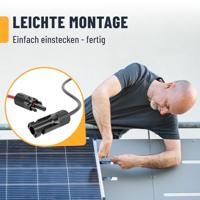 Absina 910000 ABSINA 2x 1 Meter Solarkabel 4mm2 - PV Kabel, Solarleitung, PV Leitung Verlengkabel 4 mm² Kabellengte 1 m - thumbnail