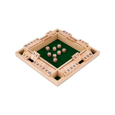 Longfield Shut The Box spel - 32 x 32 x 4 cm