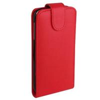 Pure Kleur Vertical Flip lederen hoesje met opbergruimte voor pinpassen opberg vakje voor Samsung Galaxy S IV / i9500 (rood) - thumbnail