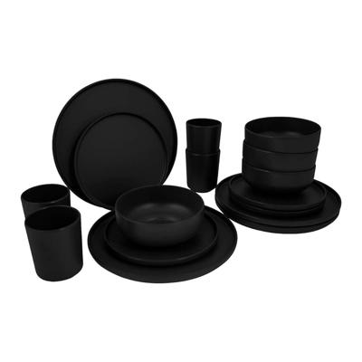 Bo-camp Ind Patom M. 16Dlg Servies Zwart