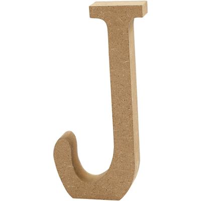 Creativ Company Letter, j, h: 13 cm, dikte 2 cm, 1 stuk