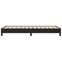 Bedframe fluweel zwart 100x200 cm - thumbnail